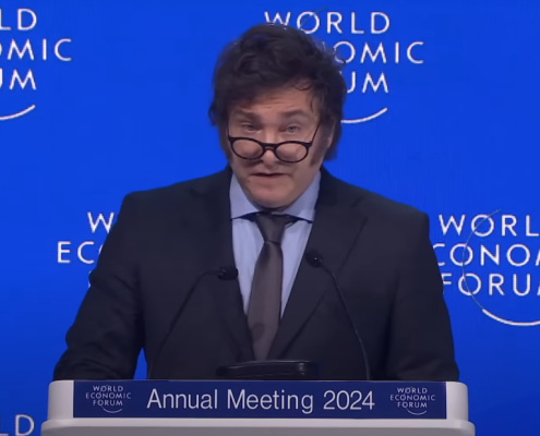 Javier Milei, przemówienie w Davos